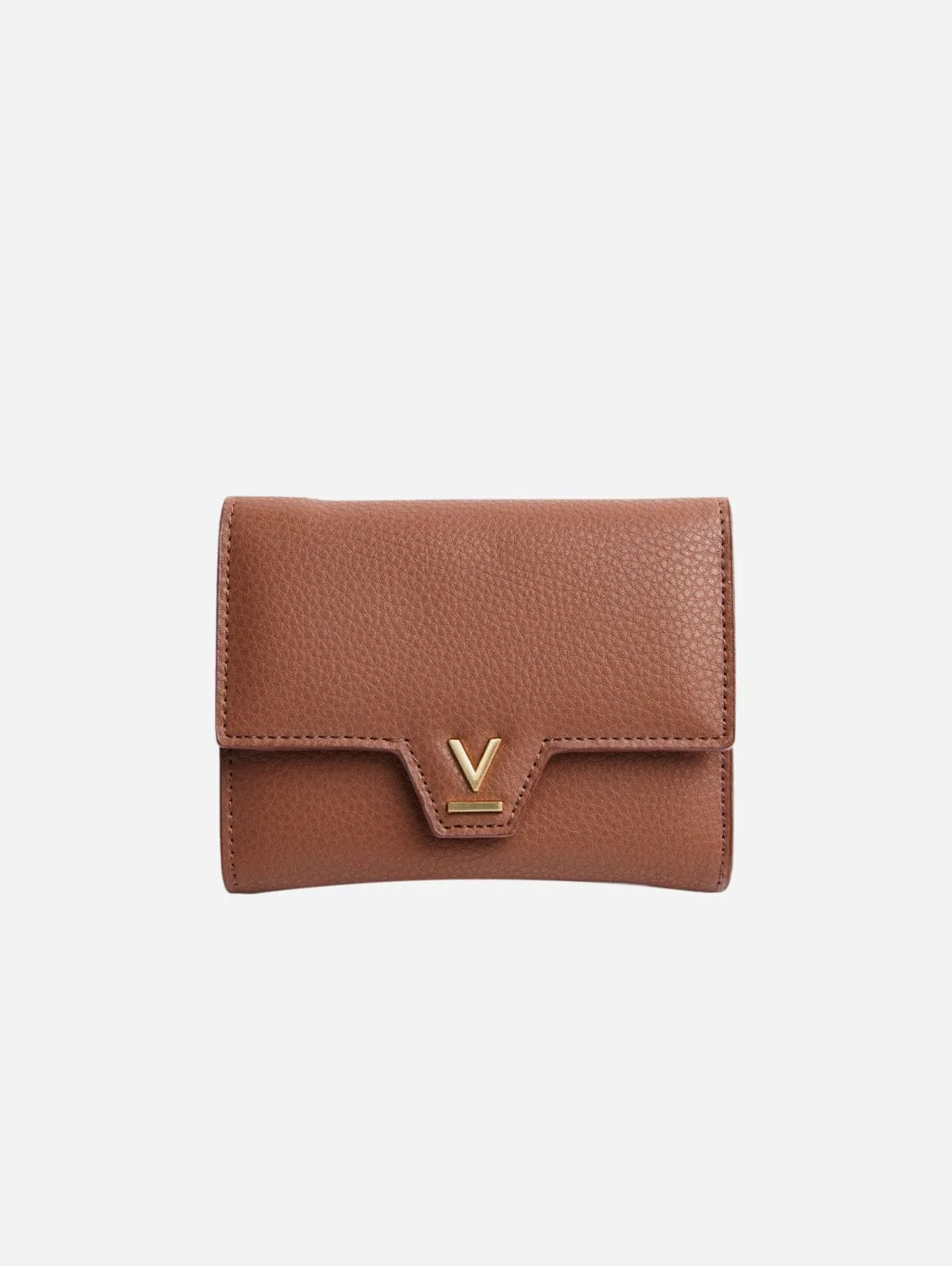 Clemmie Women's Vegan Bio-Based Bamboo Trifold Purse | Brown