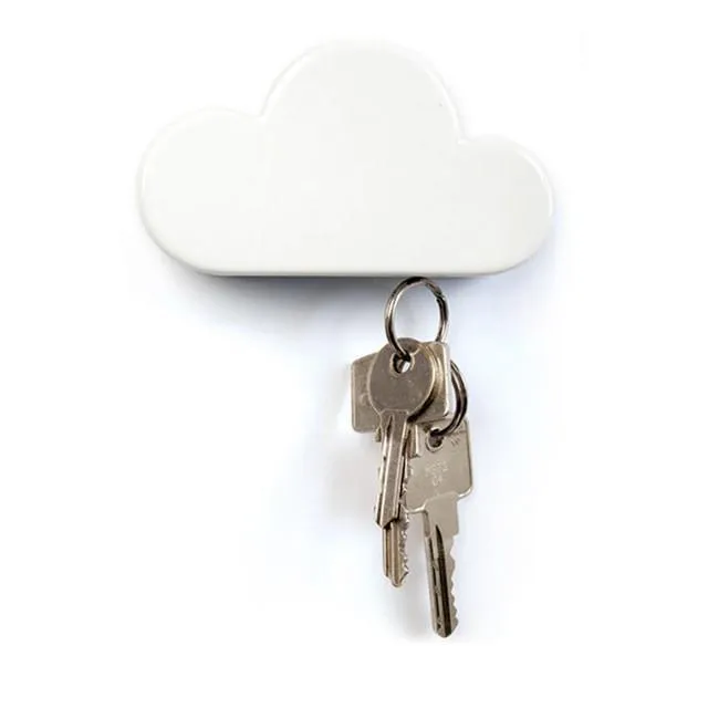 Cloud Shape Magnetic Key Holder (2 Pcs)
