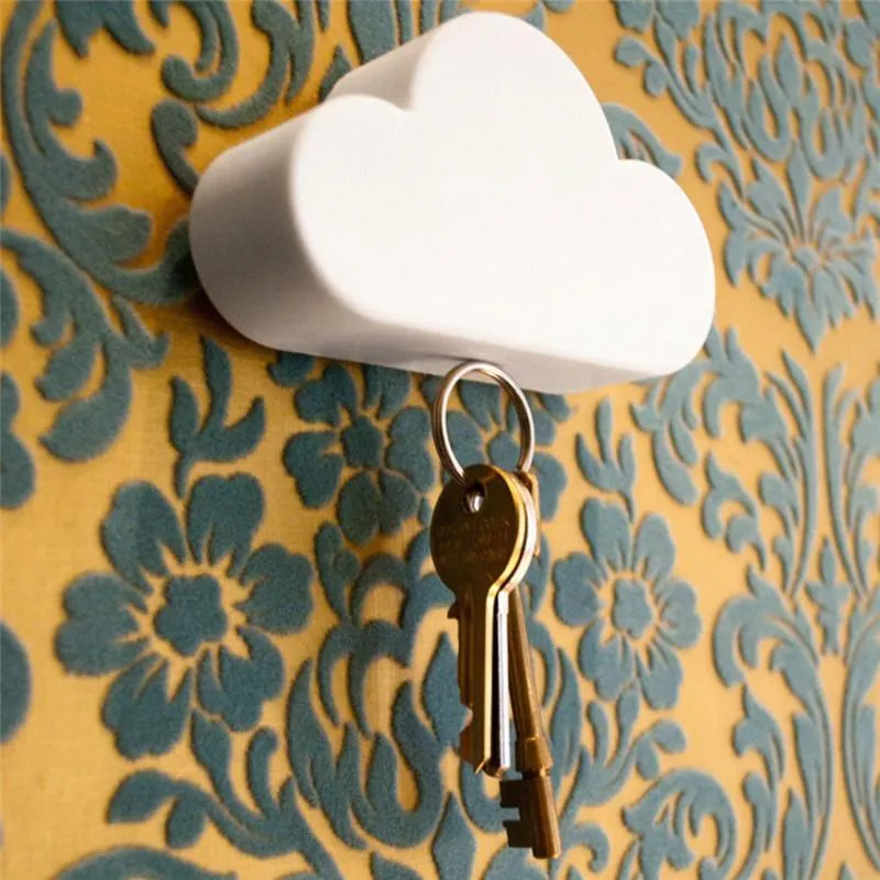Cloud Shape Magnetic Key Holder (2 Pcs)