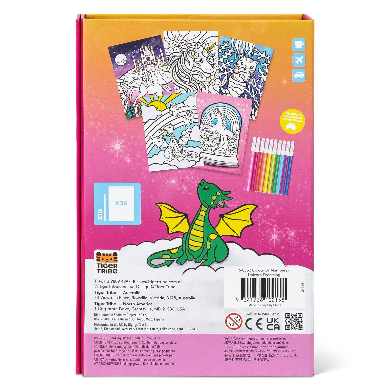 Colour by Numbers - Unicorn Dreaming - 4 