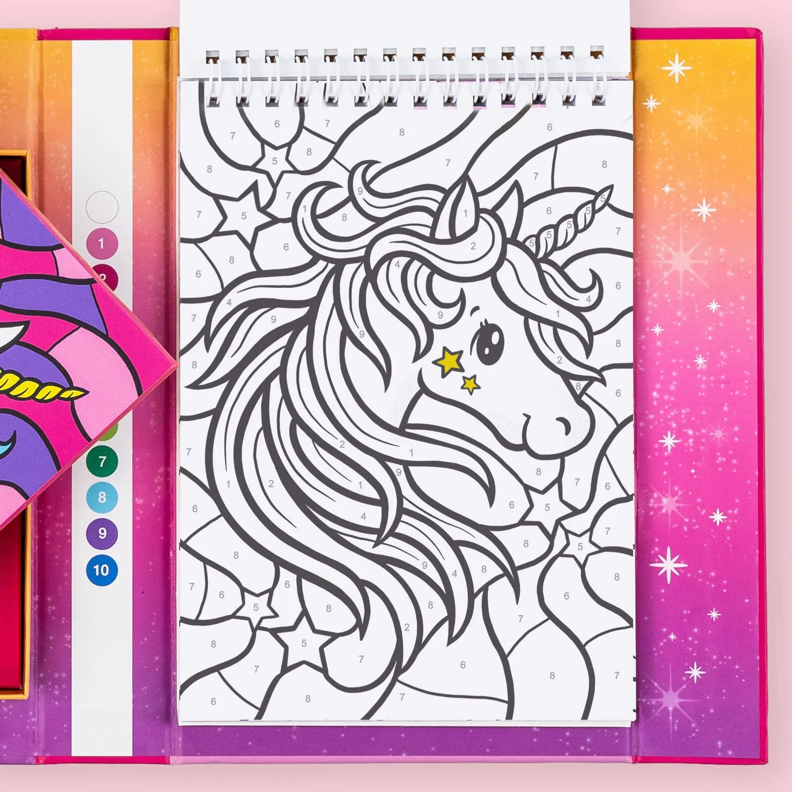 Colour by Numbers - Unicorn Dreaming - 4 