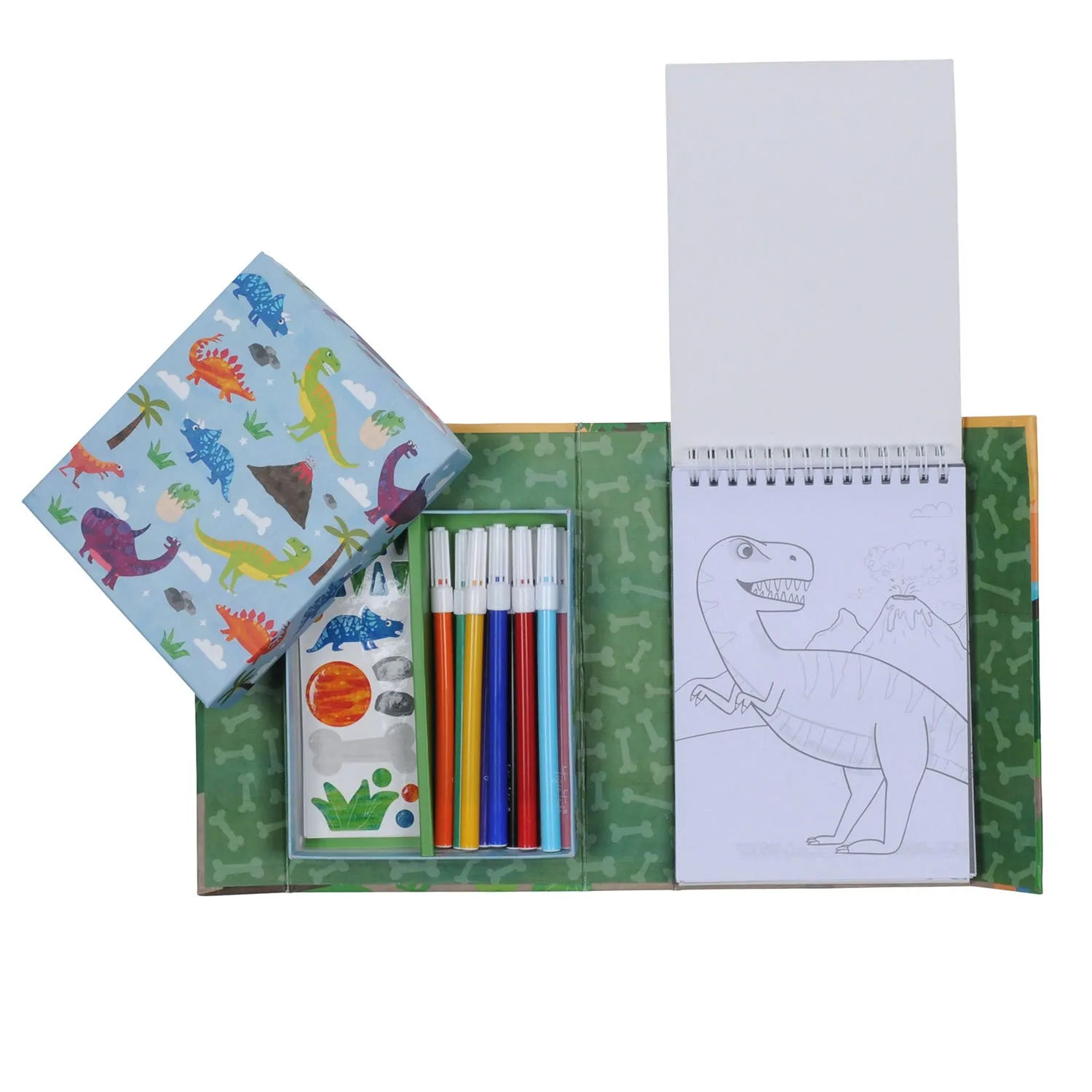 Colouring Set - Dinosaurs - 4 