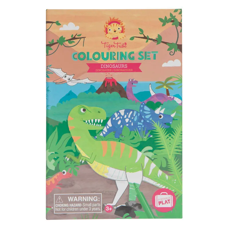Colouring Set - Dinosaurs - 4 