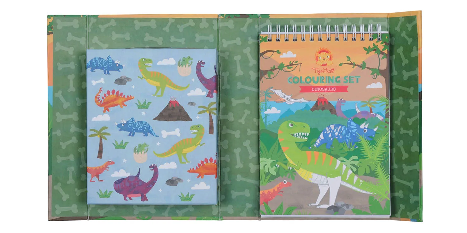 Colouring Set - Dinosaurs - 4 