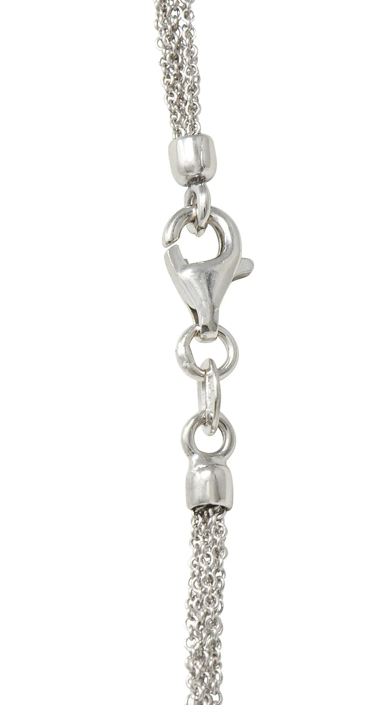 Contemporary Type A Jadeite Jade Diamond 18 Karat White Gold Pendant Necklace GIA