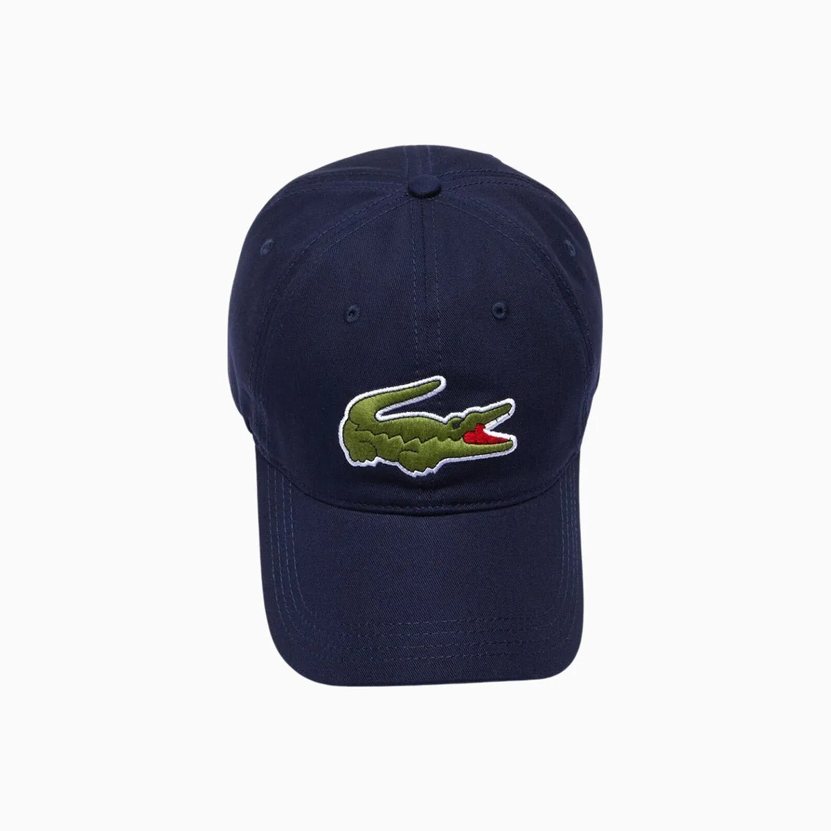 Contrast Strap And Oversized Crocodile Cotton Cap