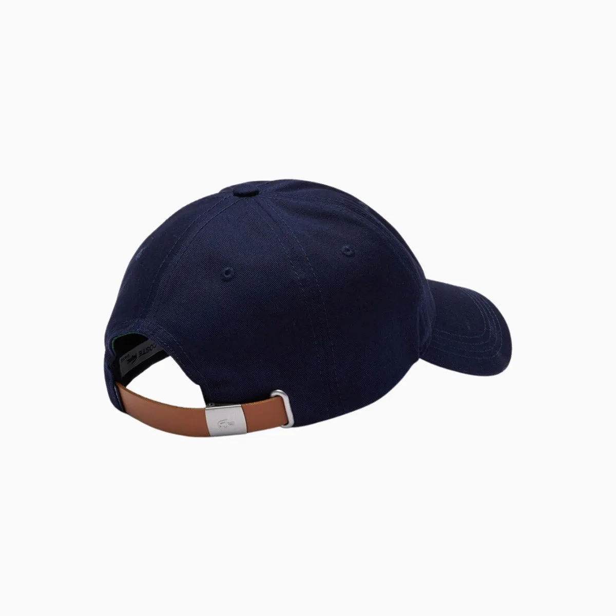 Contrast Strap And Oversized Crocodile Cotton Cap
