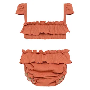 Coral Rib Mini Cabana Bikini Set