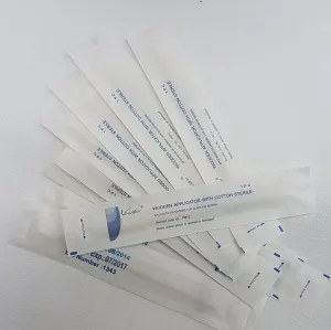 Cotton Tipped Applicator w/ Long Wood Handle Swabs 6" Sterile 100/box 1 per Bag