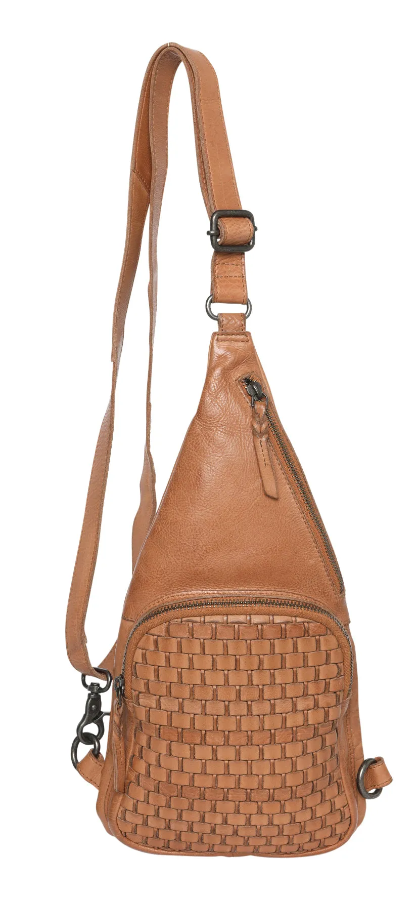 cow leather body/front zip (7610)
