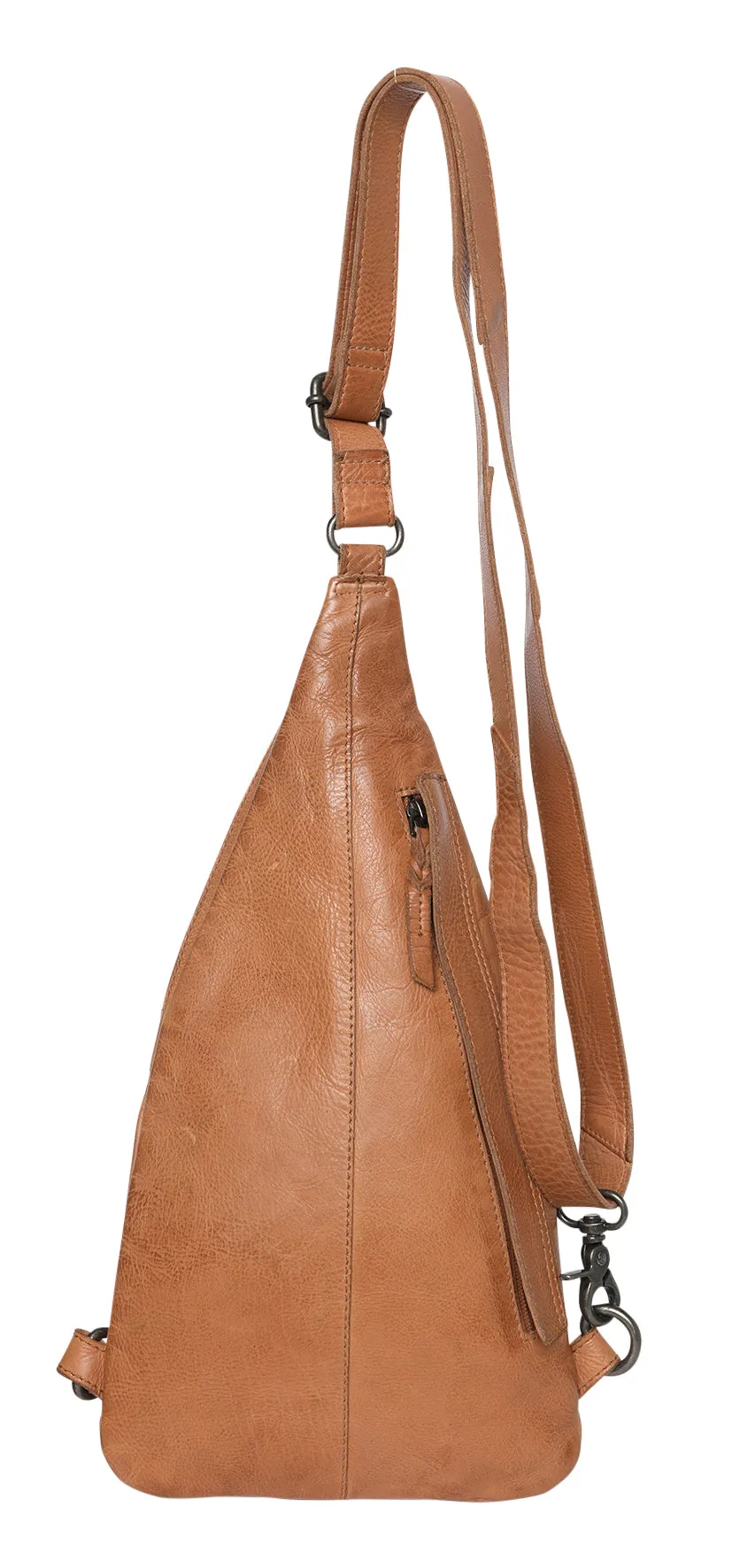 cow leather body/front zip (7610)