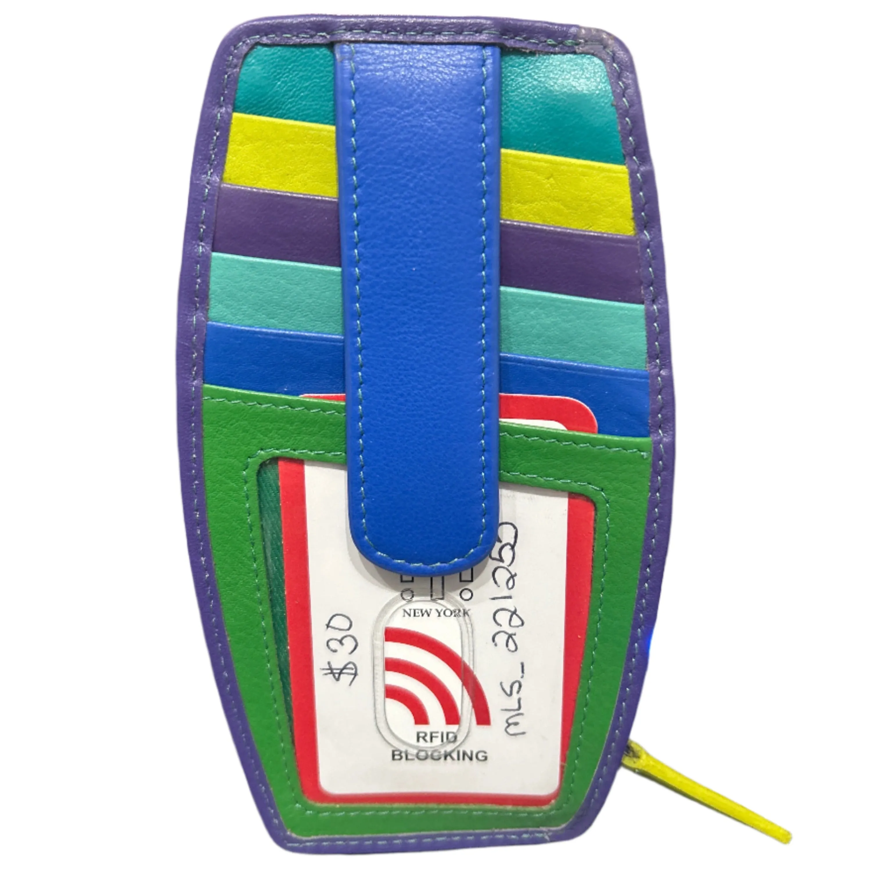 Credit Card Holder with Zip Pocket: Cool Tropics