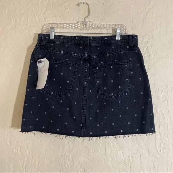 Current/Elliott The 5 Pocket skirt in dot-print