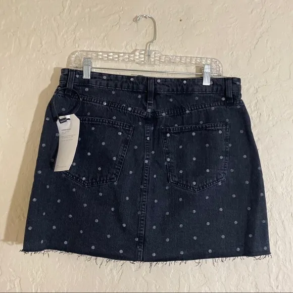 Current/Elliott The 5 Pocket skirt in dot-print