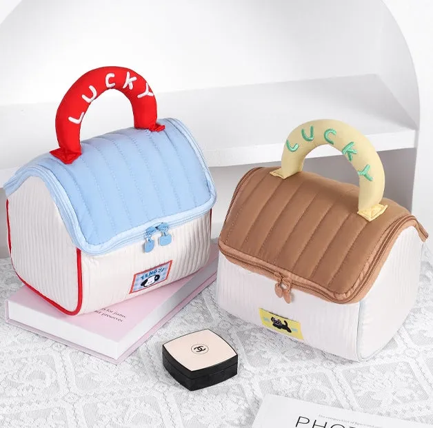 Cute Cottage Cosmetic Bag - Large Capacity Storage and Toiletry Bag C-241128-3