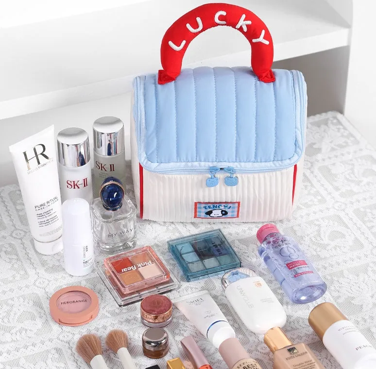 Cute Cottage Cosmetic Bag - Large Capacity Storage and Toiletry Bag C-241128-3