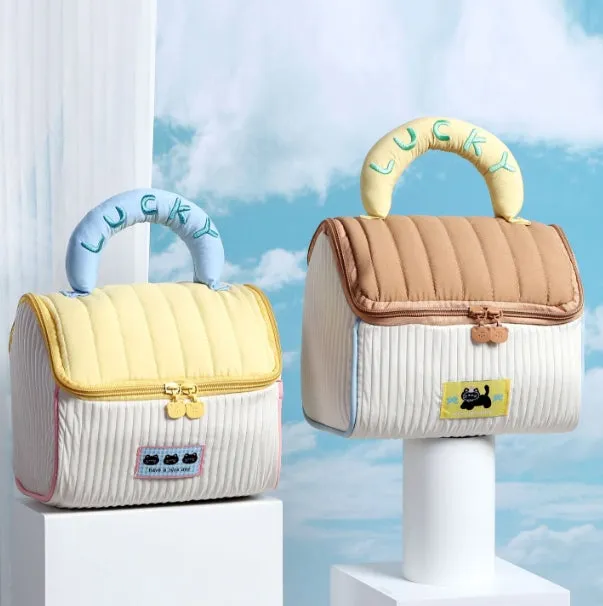 Cute Cottage Cosmetic Bag - Large Capacity Storage and Toiletry Bag C-241128-3