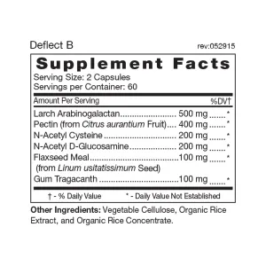 D'Adamo Personalized Nutrition Deflect Lectin Blocking Formula for Type B 120's