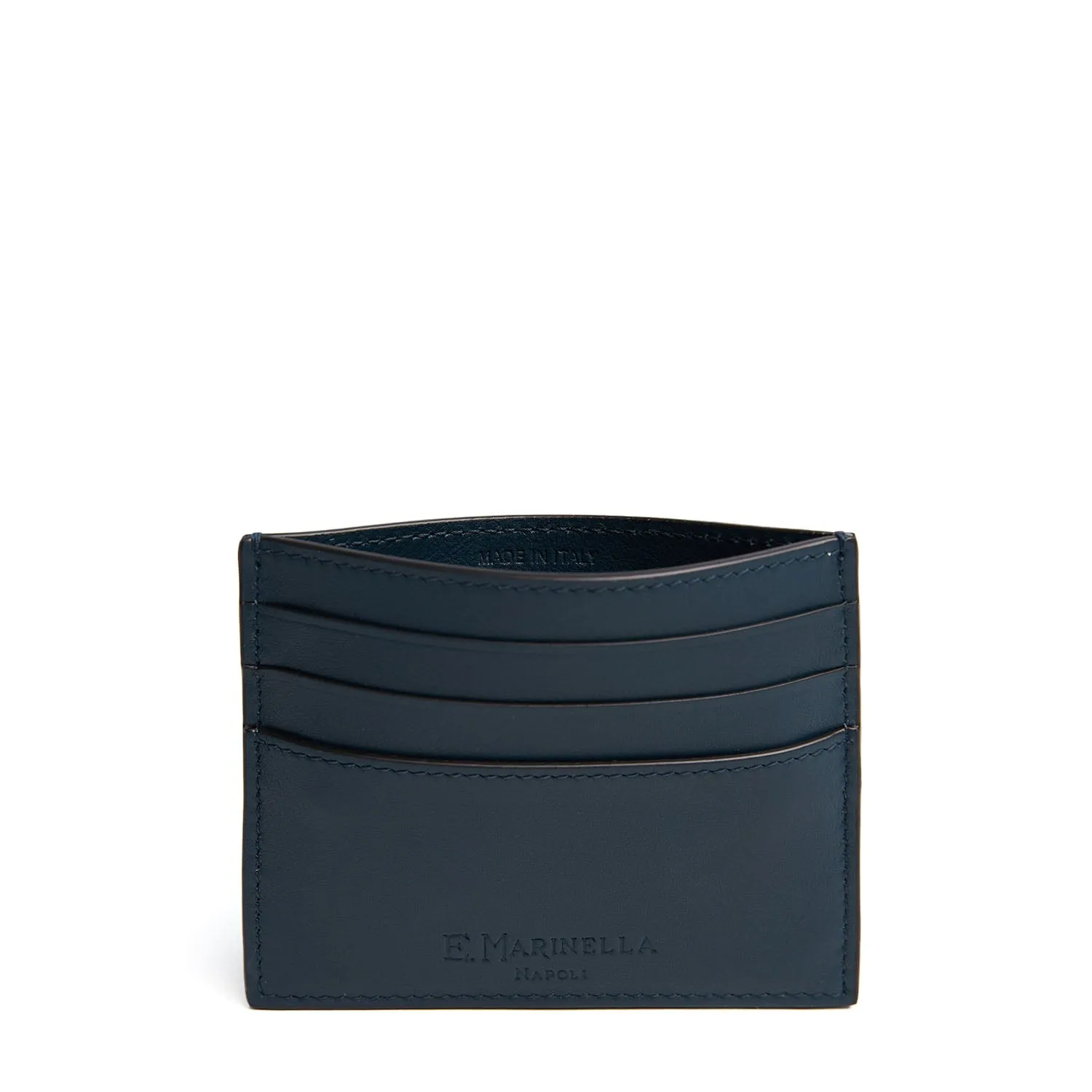 DARK BLUE LEATHER CREDIT CARD HOLDER