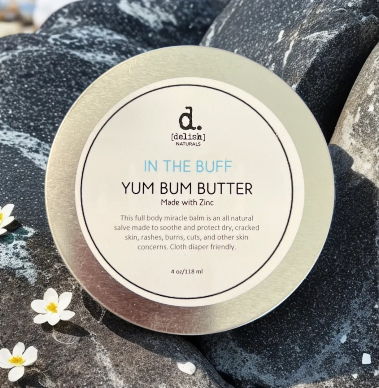 Delish Yum Bum Butter (4oz Full Size Tin)