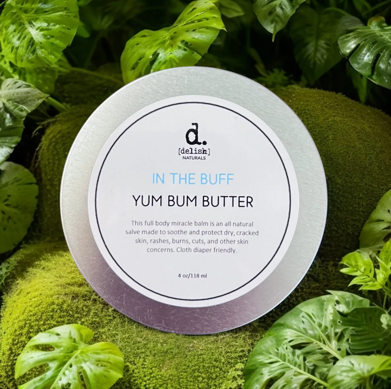 Delish Yum Bum Butter (4oz Full Size Tin)
