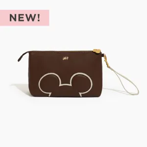 Disney Mocha Mickey Mouse Zip Pouch