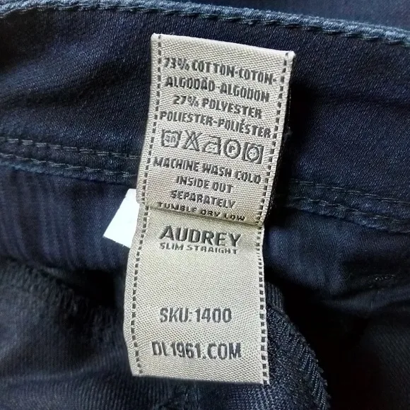 DL1961 | ‘Audrey’ Slim Straight Leg Dark Wash Jean