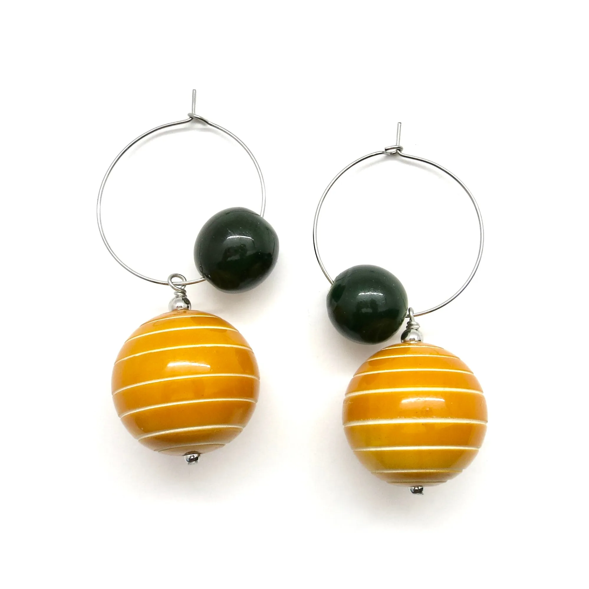 Earth and the Moon hoops (available in 7 different colors)