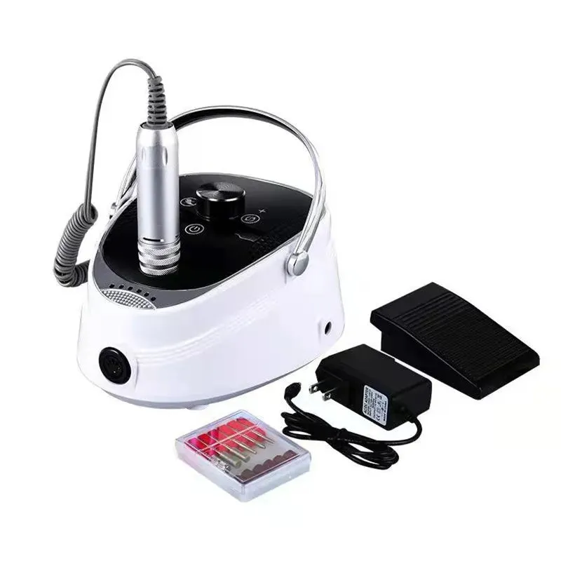 Electric Nail Drill - Rechargeable Nail Drill Machine 35000 RPM - Portable Nail Drill For Manicure