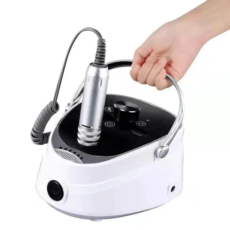 Electric Nail Drill - Rechargeable Nail Drill Machine 35000 RPM - Portable Nail Drill For Manicure