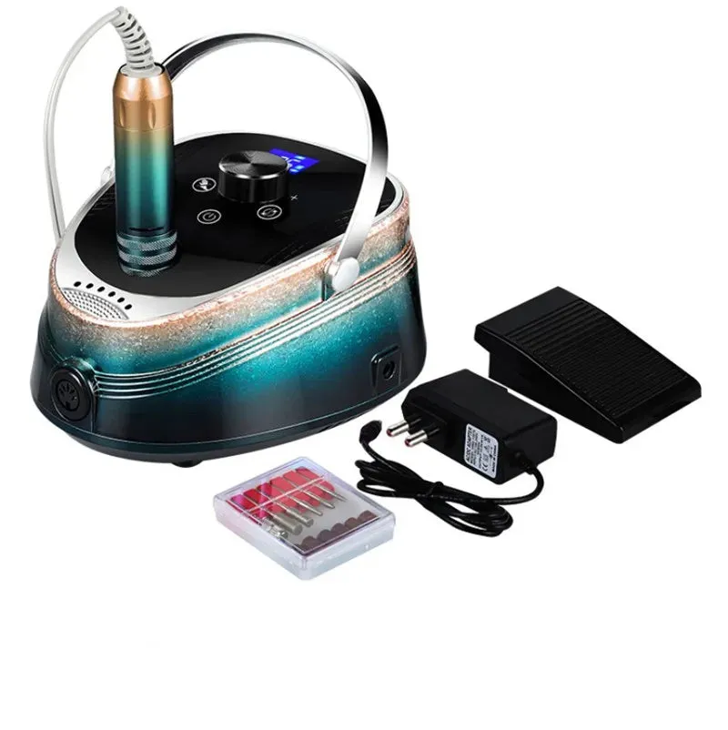 Electric Nail Drill - Rechargeable Nail Drill Machine 35000 RPM - Portable Nail Drill For Manicure
