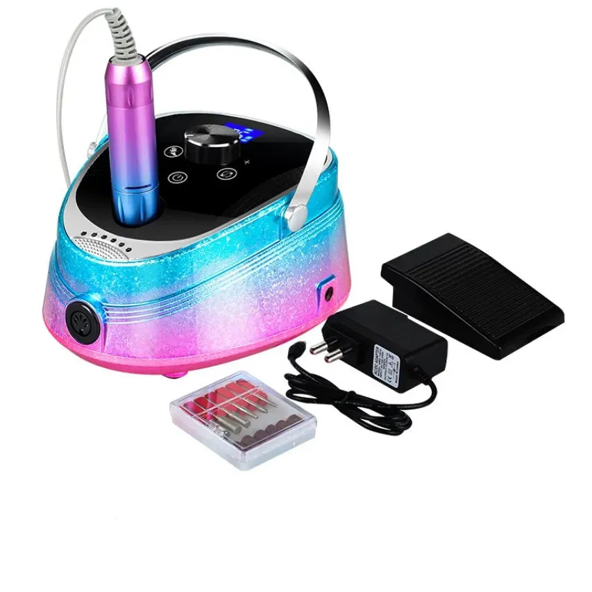 Electric Nail Drill - Rechargeable Nail Drill Machine 35000 RPM - Portable Nail Drill For Manicure