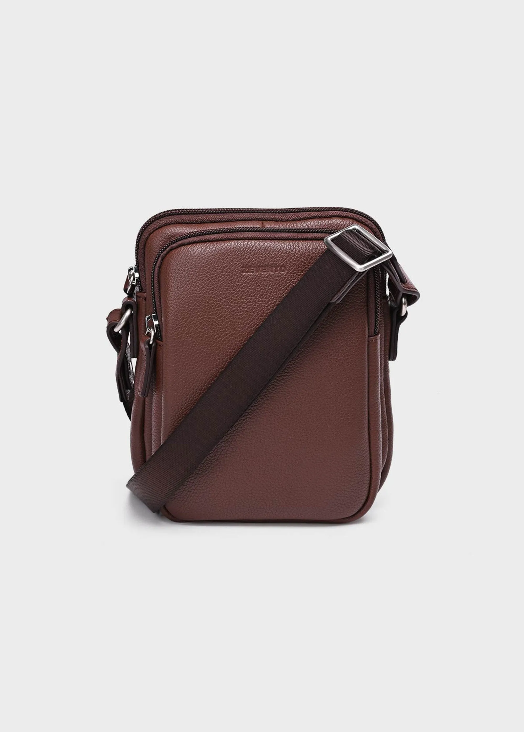 Elegant multi-pocket leather bag