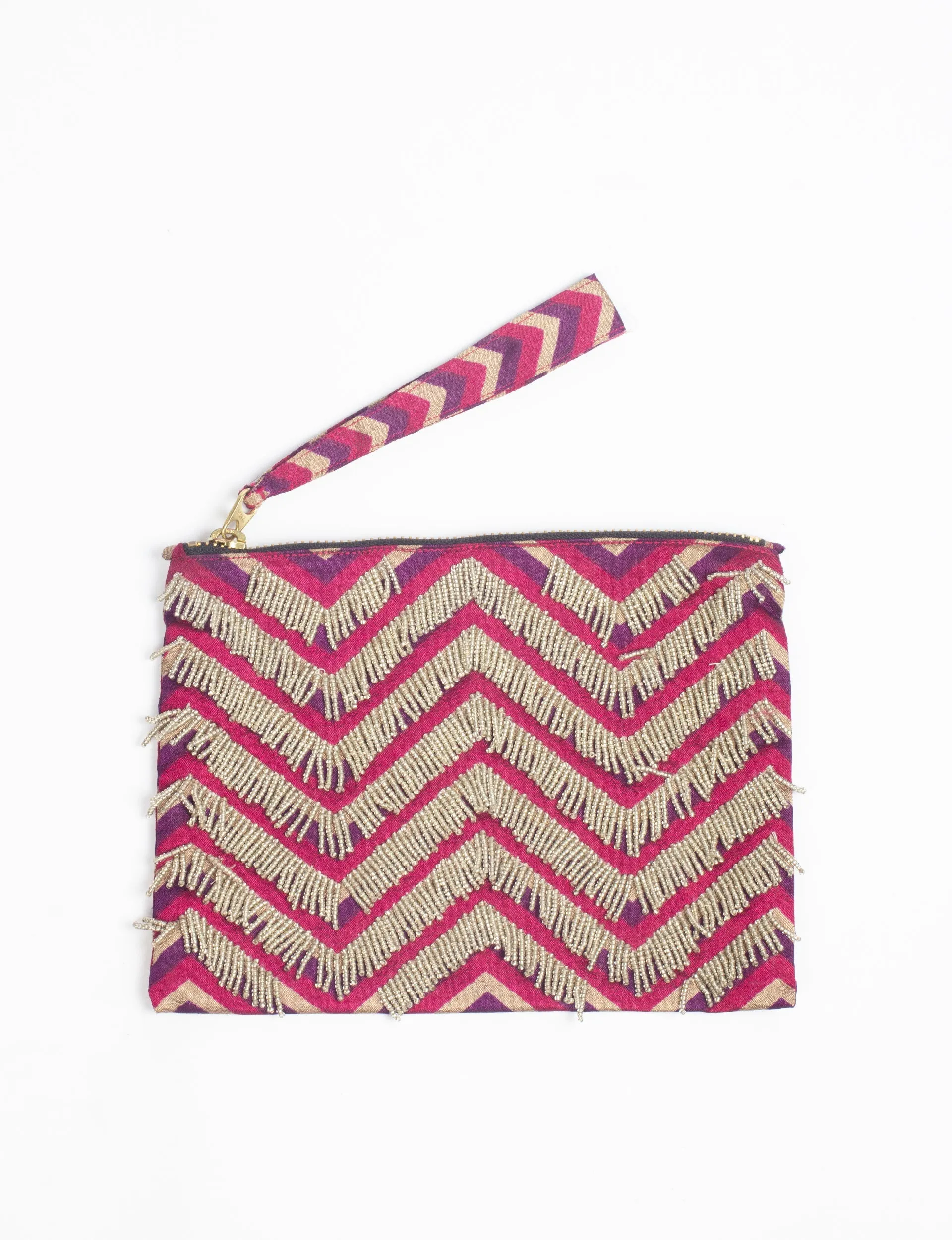 EMBROIDERED POUCH