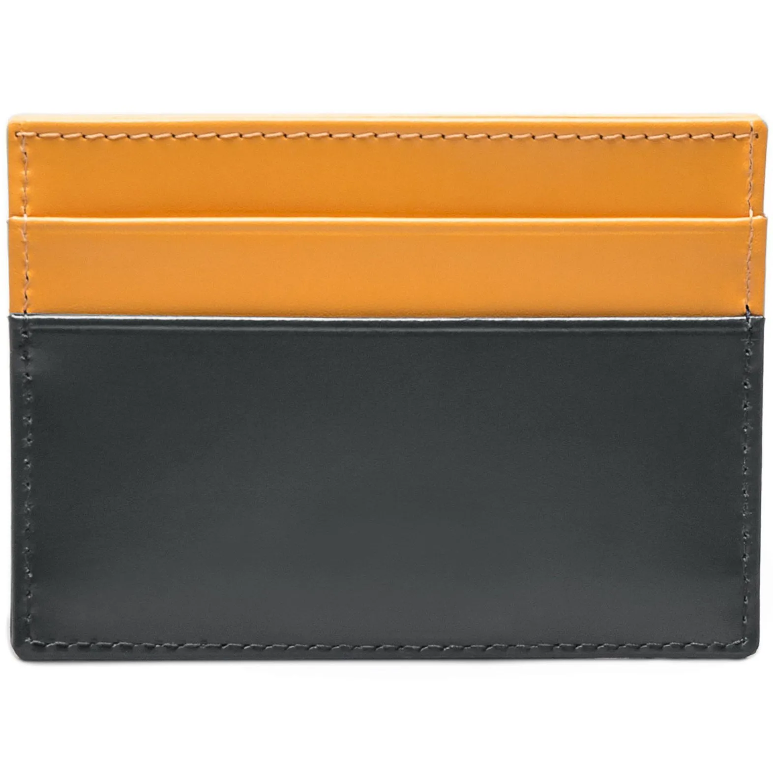 Ettinger Bridle Hide Flat Card Case Grey and London Tan