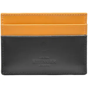 Ettinger Bridle Hide Flat Card Case Grey and London Tan