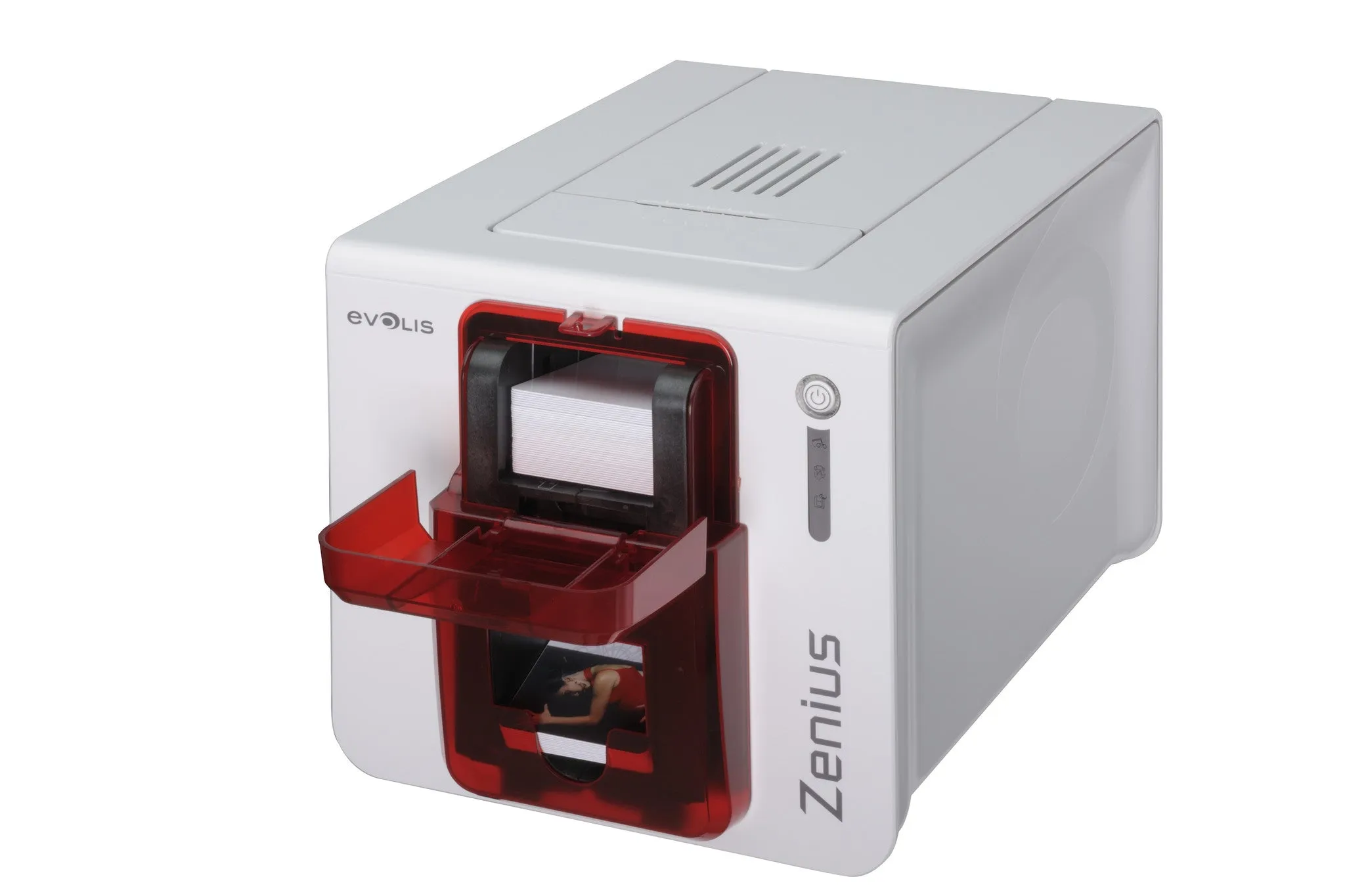 Evolis Zenius Expert Plastic Card Printer w/Magnetic Stripe Encoder