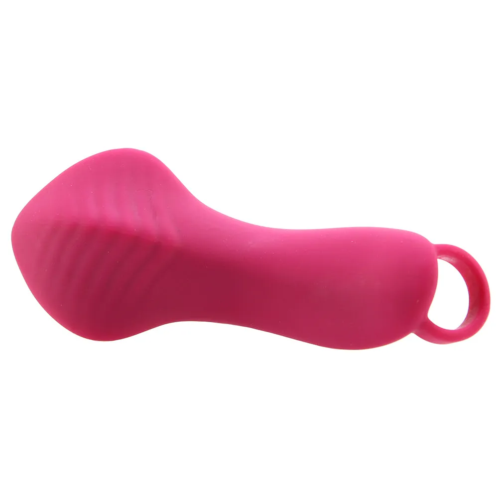 Evolved Frisky Finger Rechargeable Silicone Finger Vibrator Burgundy