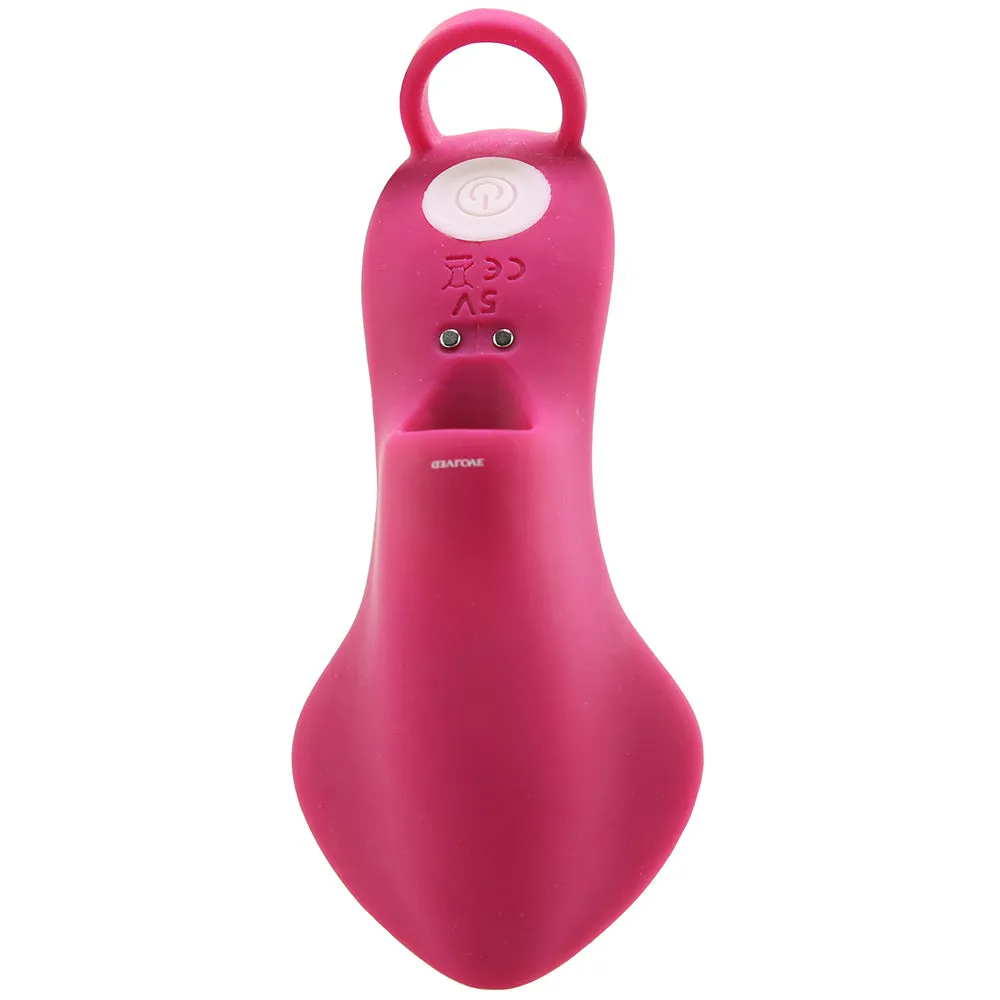 Evolved Frisky Finger Rechargeable Silicone Finger Vibrator Burgundy