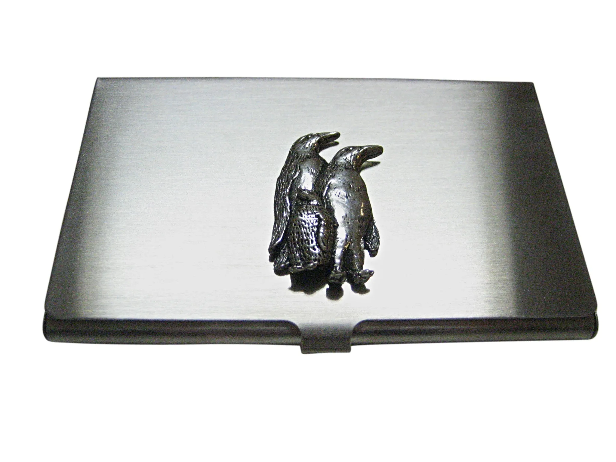 Family of Penguins Business Card Holder