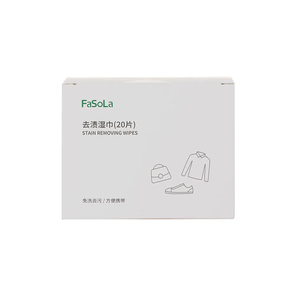 FaSoLa Stain Removing Wipes - 20 Pieces X3