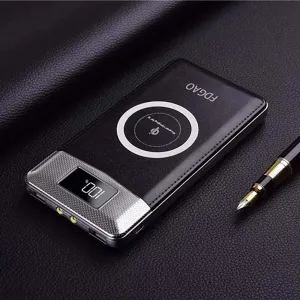 FDGAO Real 10000mAh Qi Wireless Power Bank Charger