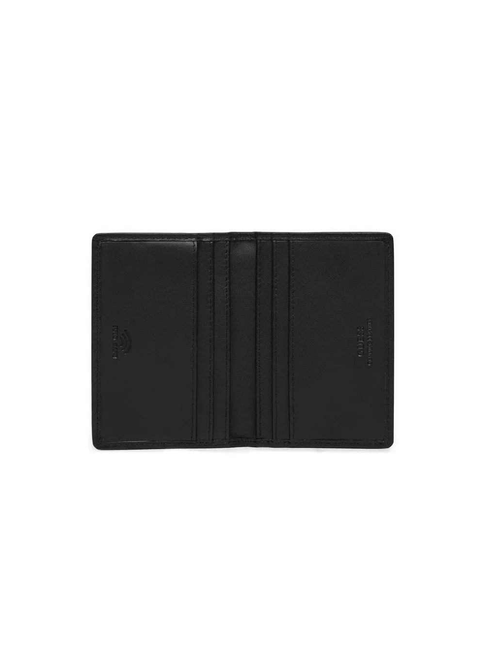 Firenze Flat Card Holder - Black