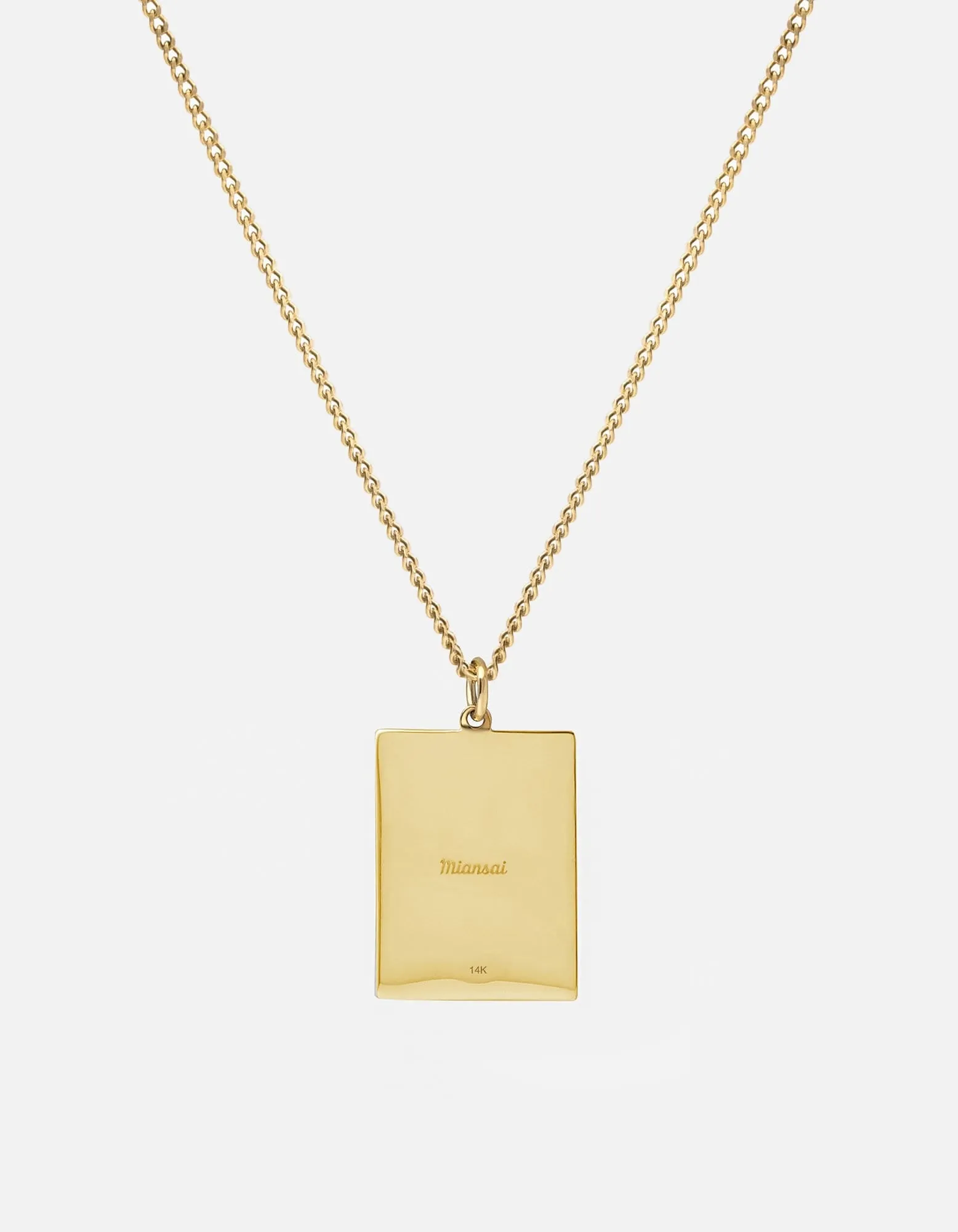 Frame Necklace, Gold