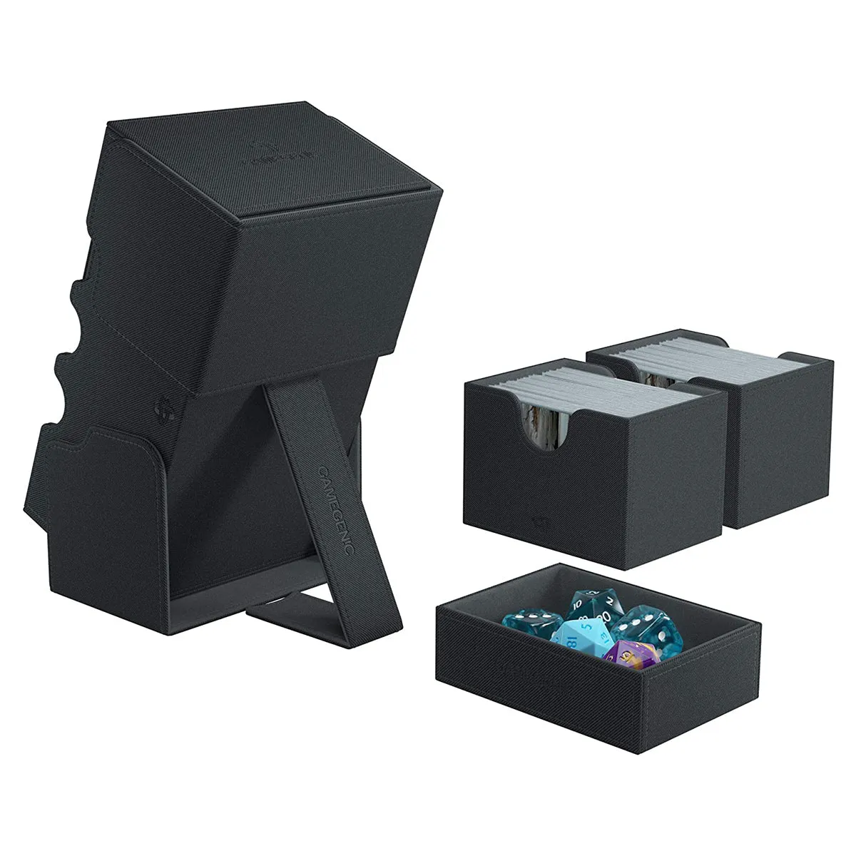 Gamegenic Stronghold 200  Convertible Black Deck Box
