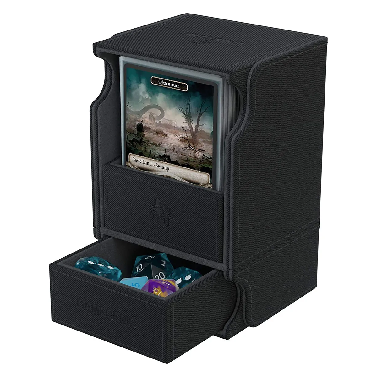 Gamegenic Watchtower Holds 100 Sleeves Convertible Deck Box Black