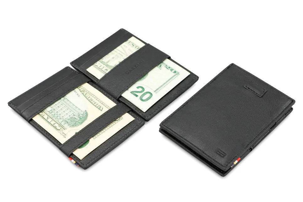 Garzini RFID Leather Magic Wallet Card Sleeves Nappa