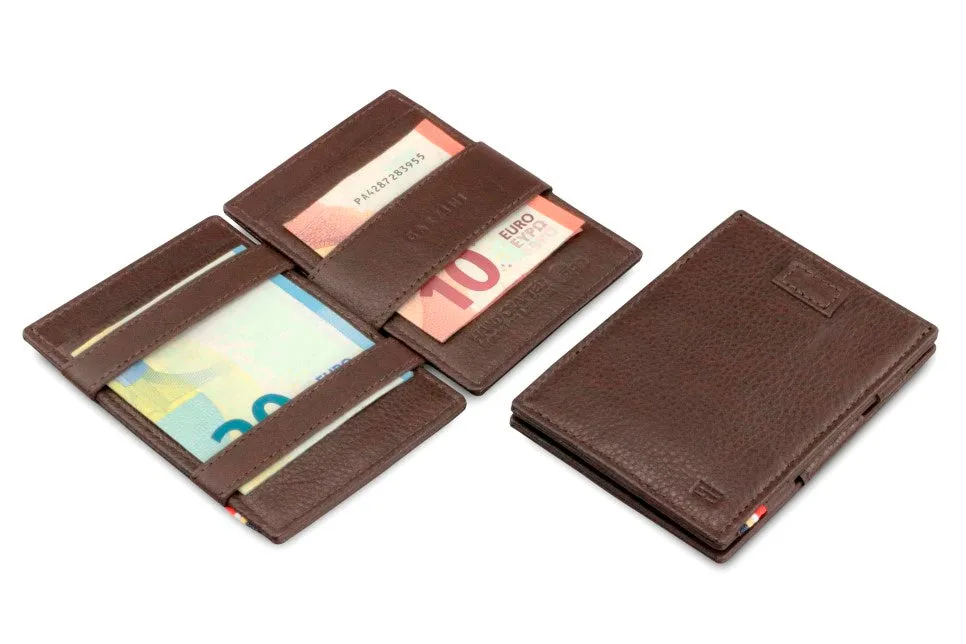 Garzini RFID Leather Magic Wallet Card Sleeves Nappa