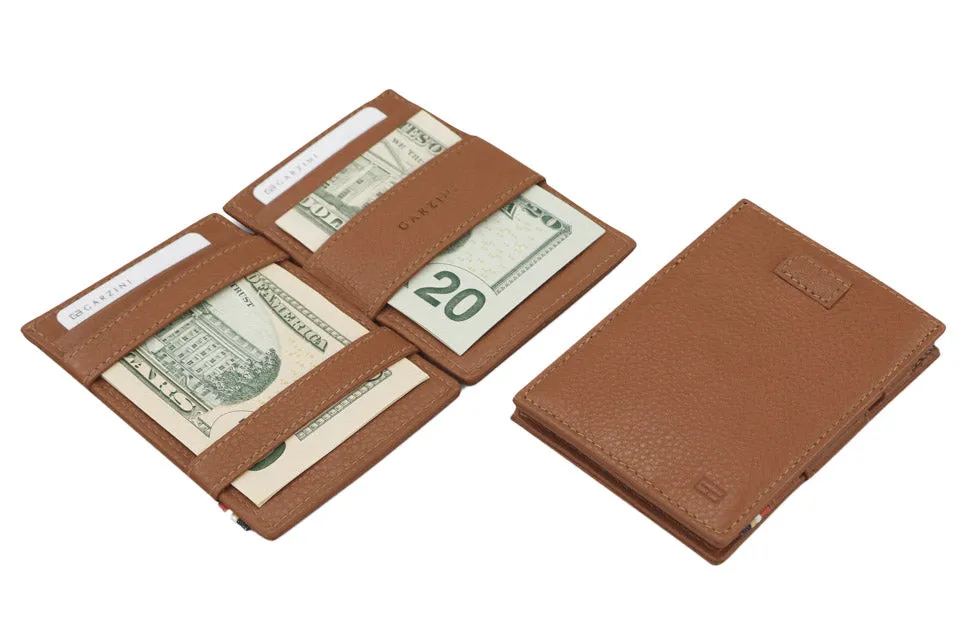 Garzini RFID Leather Magic Wallet Card Sleeves Nappa