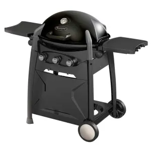 Gasmate Odyssey 3 Burner Trolley BBQ Black